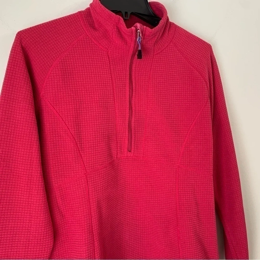 NIKE ACG Fleece Pullover Sweatshirt Red/ Pink Lightweight 1/4 Zip Therma Jacket
